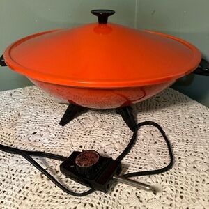Vintage Wear-Ever 7.5 Qt. Wok Model #71500 USA 1000 Watts
